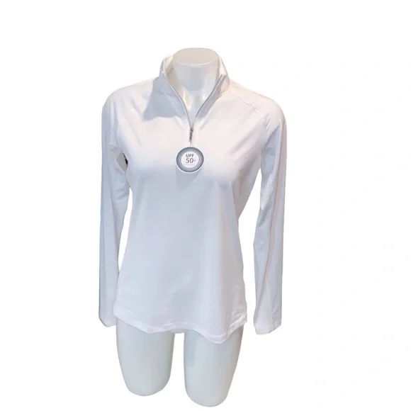 Lady Hagen zip neck uv long sleeve shirt - Picture 2 of 3